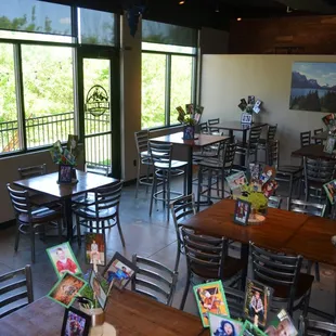 We loved having the dedicated indoor space to decorate and outdoor patio space for games such as bags/cornhole.