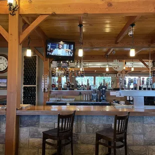 Bar area in restaurant