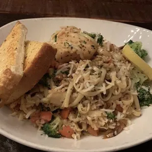 Seafood scampi.