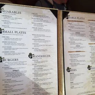 Absolutely amazing menu selections!