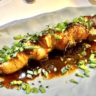 Pork Belly Skewer with sesame &amp; scallion