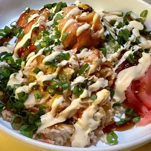 Sushi Bowl with cauliflower rice