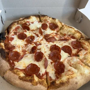 Even adding hot peppers didn't help this sad pizza