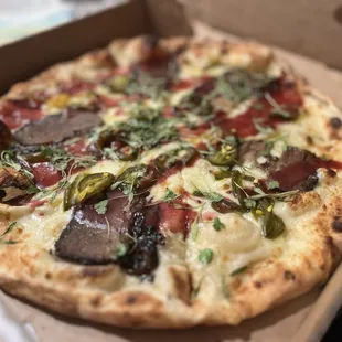 pizza, food