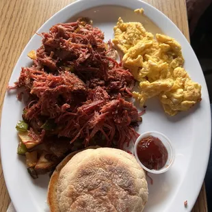 Timber Hash and Eggs*