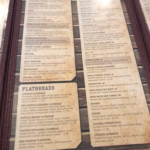 Wow  what a menu!