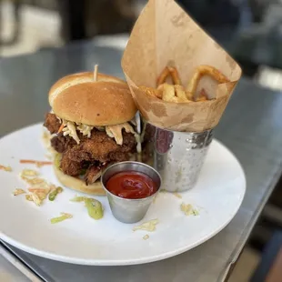 Crispy Chicken Sandwich &amp; Fries