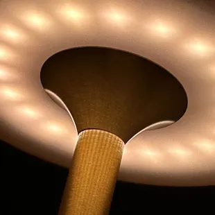 a close up of a light fixture