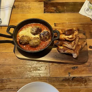 Milanese Meatballs SO GOOD! With brioche bread rather than focaccia bc the focaccia is made with Pam spray, which has soy