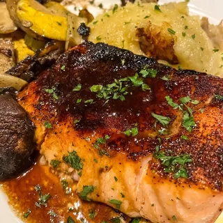 Cedar Planked Steelhead Salmon