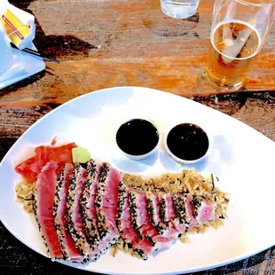 Wonderful Ahi Ahi beautifully served.