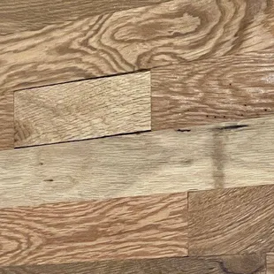 Narrow pieces, wormholes, junk wood.