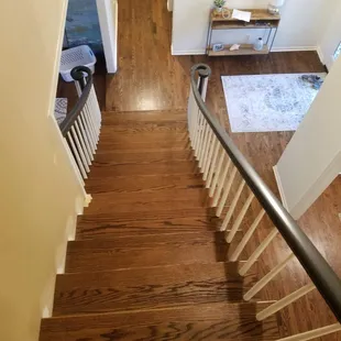 Residential install -  Sand and Finish with a custom stain