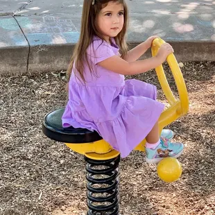 My daughter enjoying the bouncer!
