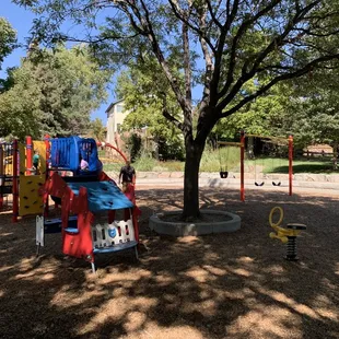 Our favorite thing about this small park, is all the shade!