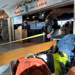 luggage on the counter