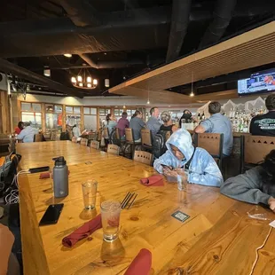 interior, sushi and sashimi