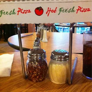 Condiments at the table