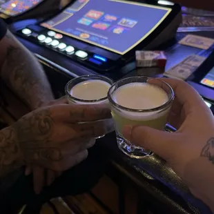 Green tea Jameson shots!