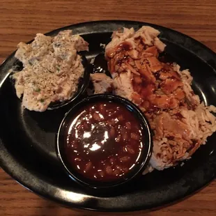Smoked Turkey and backed Beans with Potato Salad