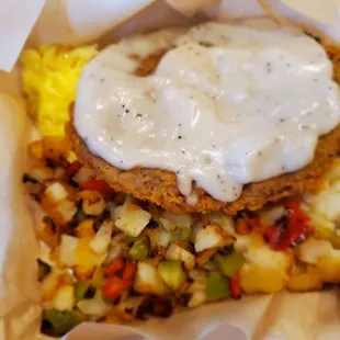 Country Fried Steak and HomeFries
