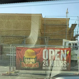 Don't miss out on the amazing food - still open 24/7 during construction!!