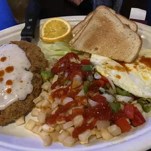 Chicken Fried Steak Breakfast