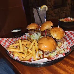 Western BBQ Sliders &amp; French Fries