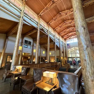 Gorgeous entrance to the Lied Lodge as you walk into dine at Timbers