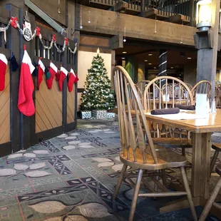 christmas stockings hung on the wall