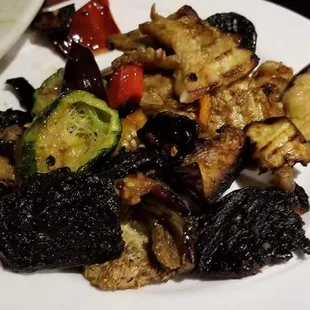 a plate of food on a table