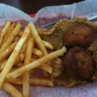 fried chicken and french fries