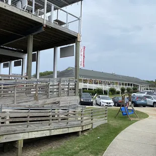 View across from kitty hawk kites