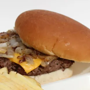 For the lil' appetite try our NEW Jr. Buk.  1/4 lb fresh beef from Yoder Meats!  Yum!