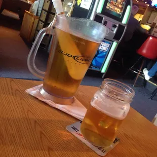 Beer with the icicle frosty