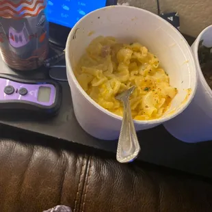 Actually taste home cooked.. not boxed! And the sides are huge!