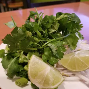 a plate of fresh vegetables