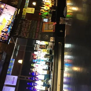 a bar filled with alcohol