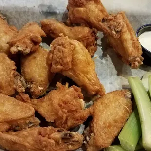 Naked chicken wings were awesome!!!!  They have several flavors...but we are keto, and these were great!