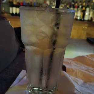 Vodka tonic with lime,  my go to favorite.   Nice and strong!