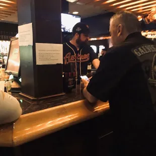 The bar tender