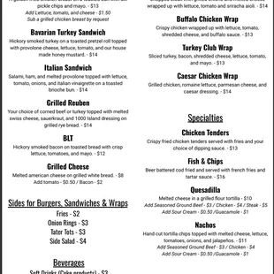 Current Time-Out Food Menu - Pg. 2