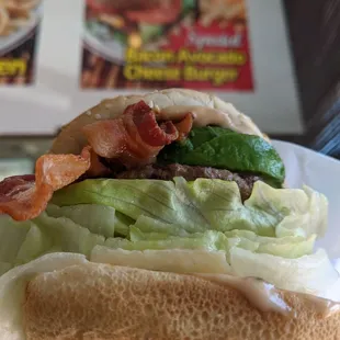 Bacon avocado burger