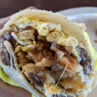 Steak &amp; Eggs burrito