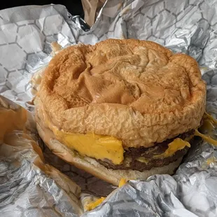Old cold soggy burger