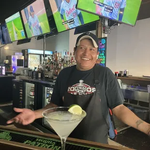 Best original Cointreau original margarita in town!! Ask for it from Angela