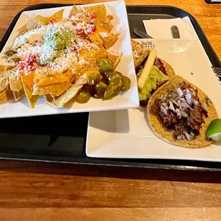 Nachos and tacos