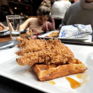 Buttermilk chicken and waffle from Luella&apos;s Southern Kitchen