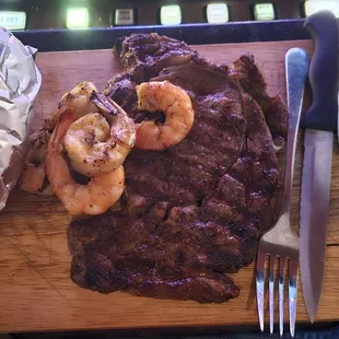 steak and shrimp