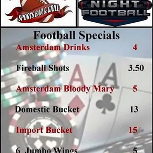 Come see us for Football!!